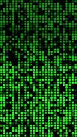 Abstract dot glitter sparkle green binary digital code, Vertical looped video