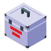 Bioprinting box icon isometric vector. Medical engineering vector