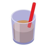 Baobab juice icon isometric vector. African tree vector