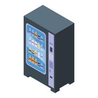 Cocktail drink machine icon isometric vector. Water bottle vector