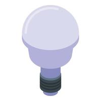 Idea bulb icon isometric vector. Smart light vector