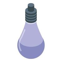 Classic bulb icon isometric vector. Smart lightbulb vector