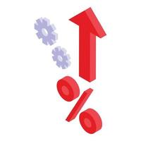 Finance strategy icon isometric vector. Business plan vector