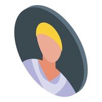 User avatar icon isometric vector. People person vector