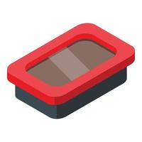 Soy sauce box icon isometric vector. Asian condiment vector