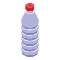 icono de botella de queroseno vector isométrico. lampara termo