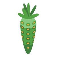 Wasabi carrot icon isometric vector. Japanese vegetable vector