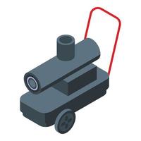 Garage heater icon isometric vector. Industrial heater vector