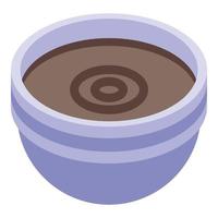 Soy sauce pot icon isometric vector. Asian condiment
