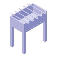 Bbq equipment icon isometric vector. Barbecue grill vector