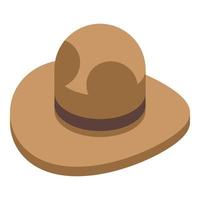 Scouting hat icon isometric vector. Scout ranger uniform vector