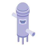 Water purification icon, isometric style vector