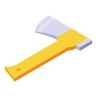 Hike axe icon, isometric style vector