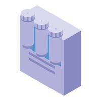 Water purification storage icon, isometric style vector