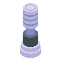 Modern chimney icon, isometric style vector