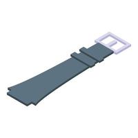 Watch belt icon isometric vector. Wrist clock band. vector