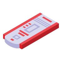 Covid test modern device icon, isometric style vector