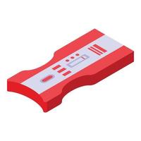 Covid test diagnostic icon, isometric style vector