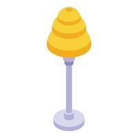 Desktop lamp icon, isometric style vector