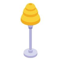 Desktop lamp icon, isometric style vector