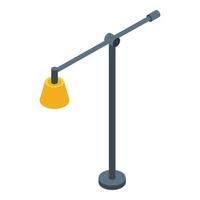 Office lamp icon, isometric style vector