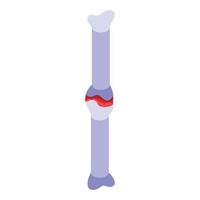 Arthritis bones icon, isometric style vector