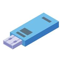 icono de flash usb vector isométrico. memoria USB