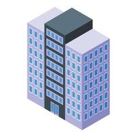 Building icon isometric vector. Office business building vector