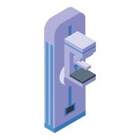 Mammography machine health icon, isometric style vector