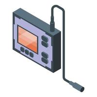 Endoscope device icon, isometric style vector