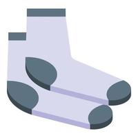 Socks donation icon, isometric style vector