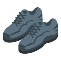 icono de donación de zapatos deportivos, estilo isométrico vector