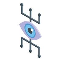 View ssl certificate icon, isometric style vector