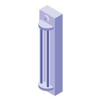 UV lamp disinfection icon, isometric style vector