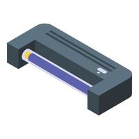 UV lamp equipment icon, isometric style vector