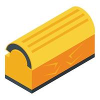 Solarium icon, isometric style vector