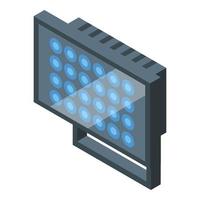 icono de lámpara uv led, estilo isométrico vector