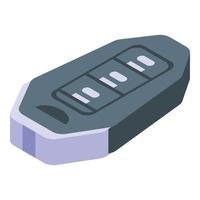 Smart car key service icon, isometric style vector