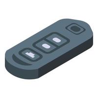 Smart car key auto icon, isometric style vector