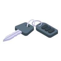 Key car buying icon, isometric style vector