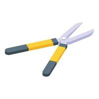 Secateurs icon, isometric style vector