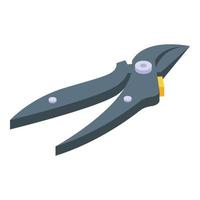 Secateurs tool icon, isometric style vector