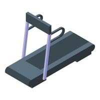 Home treadmill icon, isometric style vector