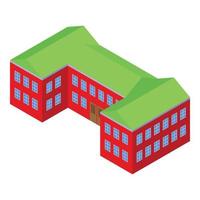 Campus icon, isometric style vector