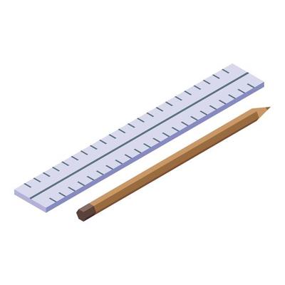 Plywood tools icon, isometric style