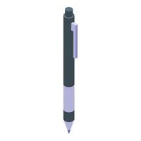 Home office pen icon, isometric style vector