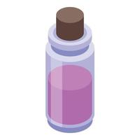 Aromatherapy essential oils icon, isometric style vector