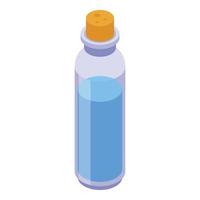 Perfume essential oils icon, isometric style vector