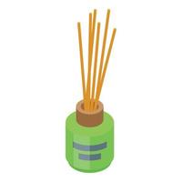 Mint sticks diffuser icon, isometric style vector