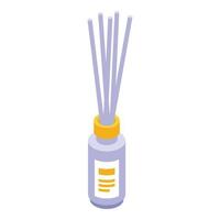 Spa sticks diffuser icon, isometric style vector